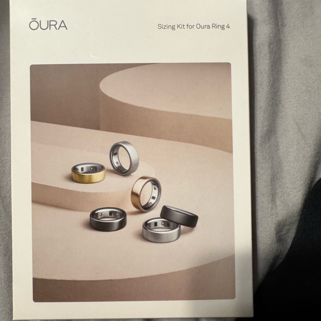 Oura Ring Sizing Set With White Rings